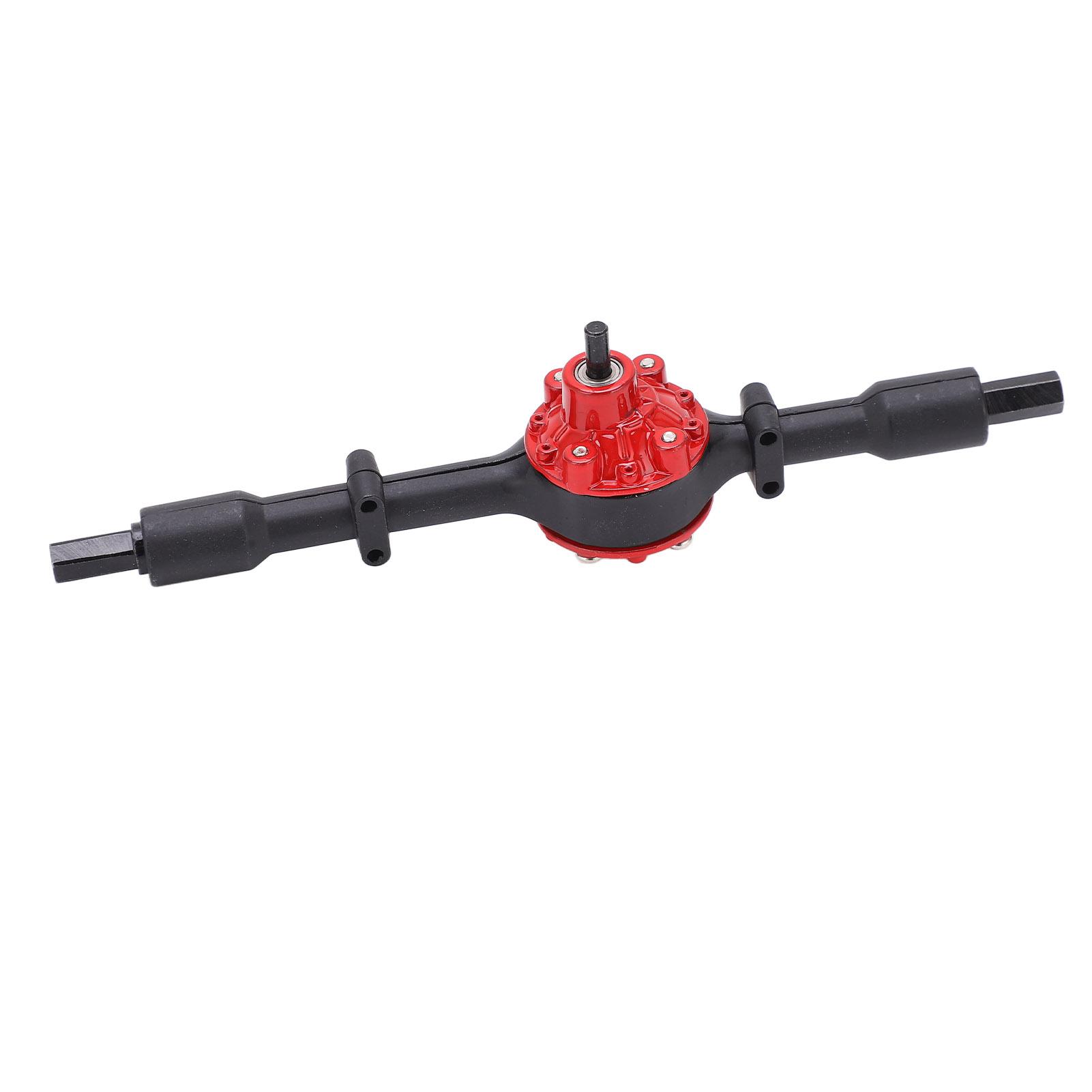 

RC Truck Metal Rear Bridge Axle Replacement Accessories RC Car Upgrade Parts for WPL D12 Black Red