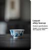 Retro blue and white hand-painted loquat teacup master cup, kung fu tea set ceramic Liu Yinkou tea cup