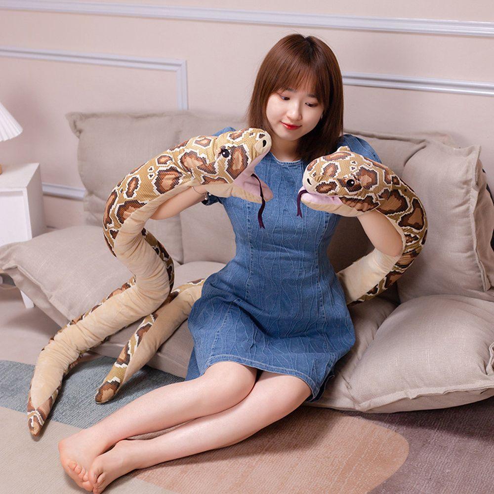 Pillow Tricky Prank Room Decoration Snake Stuffed Toys Snake Toy Hand Puppet Animal Plush Doll