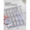 20-Grid Clear Acrylic Nail Art Organizer Rhinestones Pearls Charms