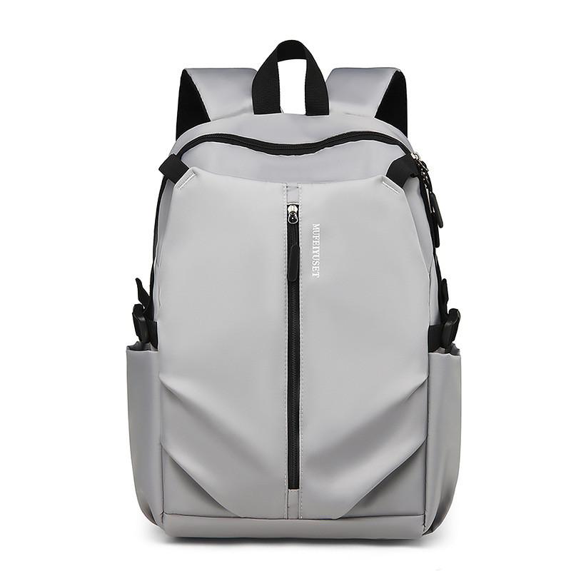 Color Solid Simple Letter Print Student Large Capacity Backpack School For