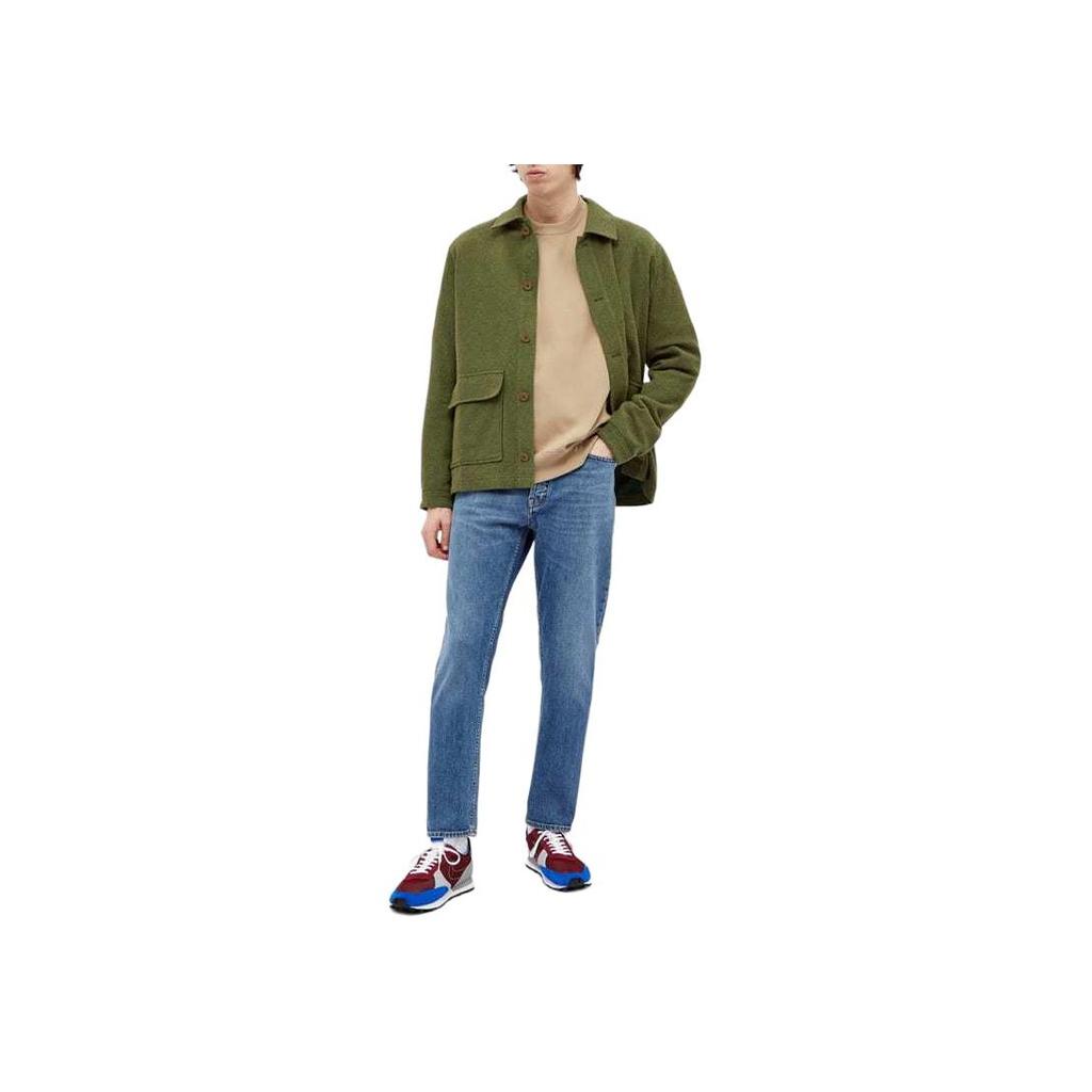 Nike Solid Color Crew Neck Loose Fit Long Sleeve Sweatshirt Men Tops Light-Brown CV0554-247