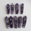 Natural Dreamy Amethyst Smoking Pipes Elegant Quartz Crystal Point Obelisk Wand