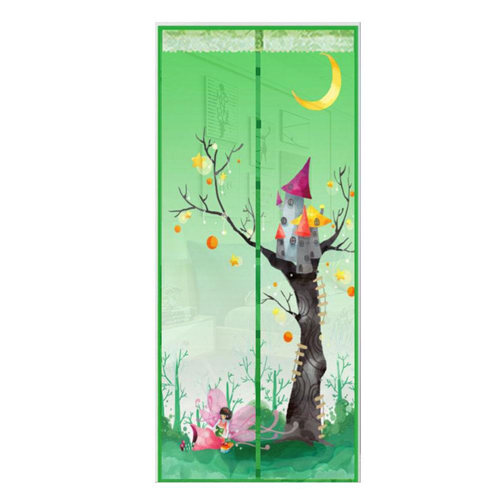 DYS Home Decor Baumschloss Magnetischer Fliegengitter-Vorhang für Fenster und Türen, Anti-Moskito-Netzvorhang