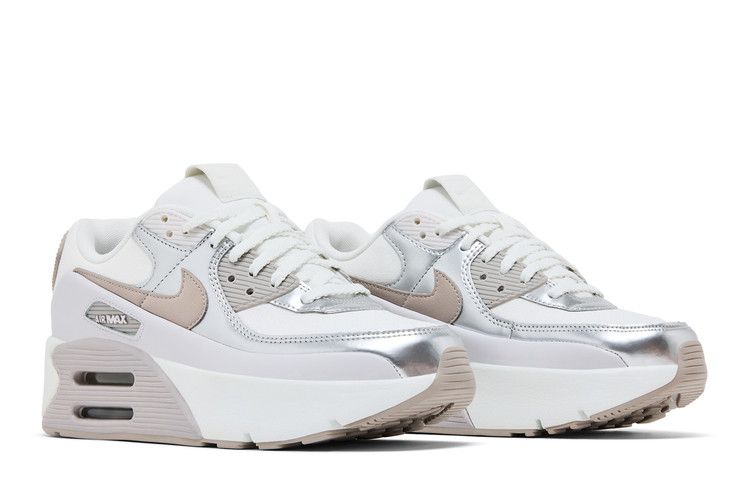 Nike Air Max 90 LV8 Summit White Vast Grey Metallic Platinum College G