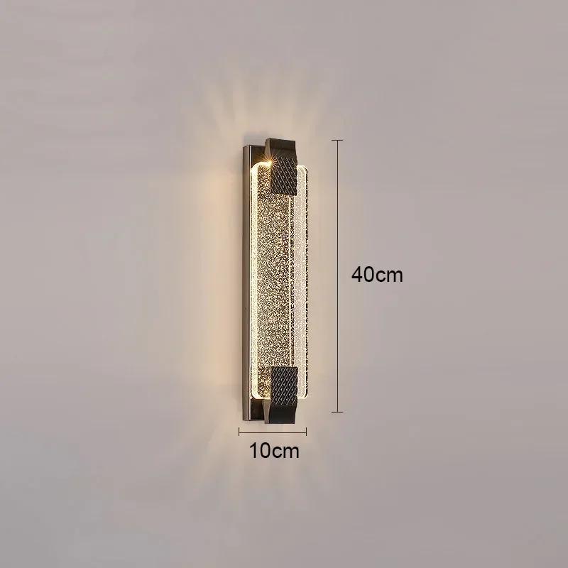 Nordic luxury bubble wall lamp living room bedroom LED crystal lamp TV background decoration modern home lighting fixtures