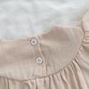 Girls' Summer Flying Sleeve Embroidered Romper Onesie