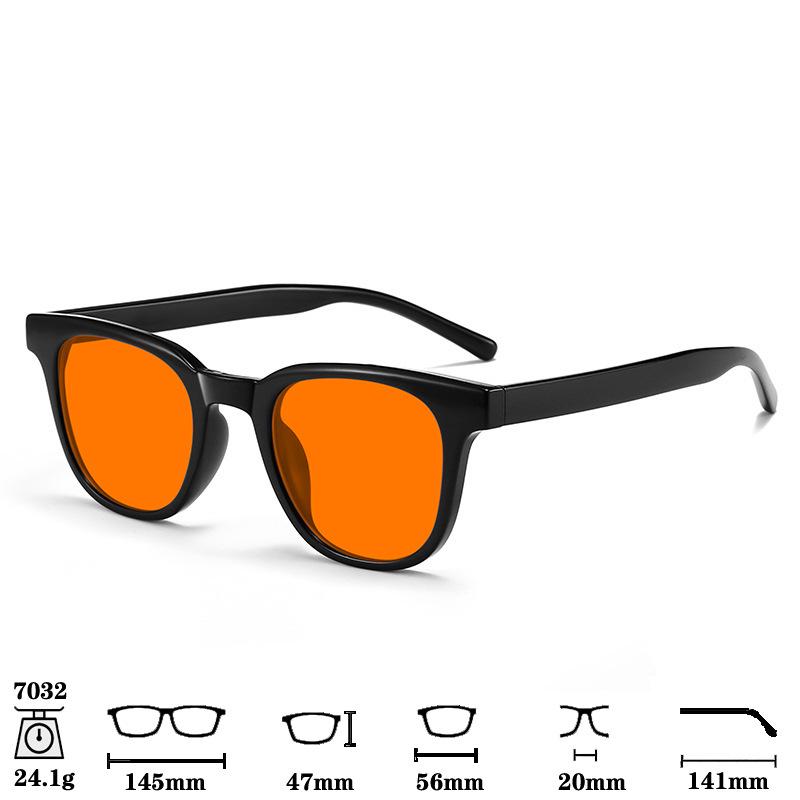 Light-Enhancing Sleep-Aid Glasses: Blue Light Blocking, Reflective Coating, Anti-Blu-Ray, Anti-Radiation, Melatonin Support, TR Frame.