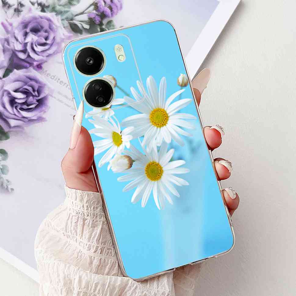 For Xiaomi Redmi 13C 4G Case Redmi13C 2023 New Fashion Pattern Cover Silicone Soft Phone Case For Xiaomi Poco C65 PocoC65 Fundas