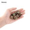 7 Pcs Copper Green Metal Dice Maze Solid  Metal Polyhedral Dice Set Suitable for Role-Playing RPG  Board Game Card Game