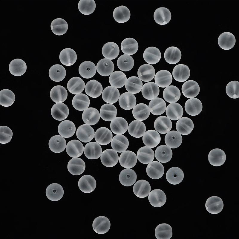 Mattierte Perforierte Glasperlen für DIY Antike Stil Haarnadel-Accessoires