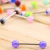 20/50/100Pcs Tongue Bars Surgical Steel Barbell Rings Ball Body Piercing Jewelry