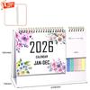 Standing Desk Calendar 2026 Aesthetic Art Calendar January 2026-Dec 2026 Planner Calendar for Organizing & Planning a 1pcs Pen