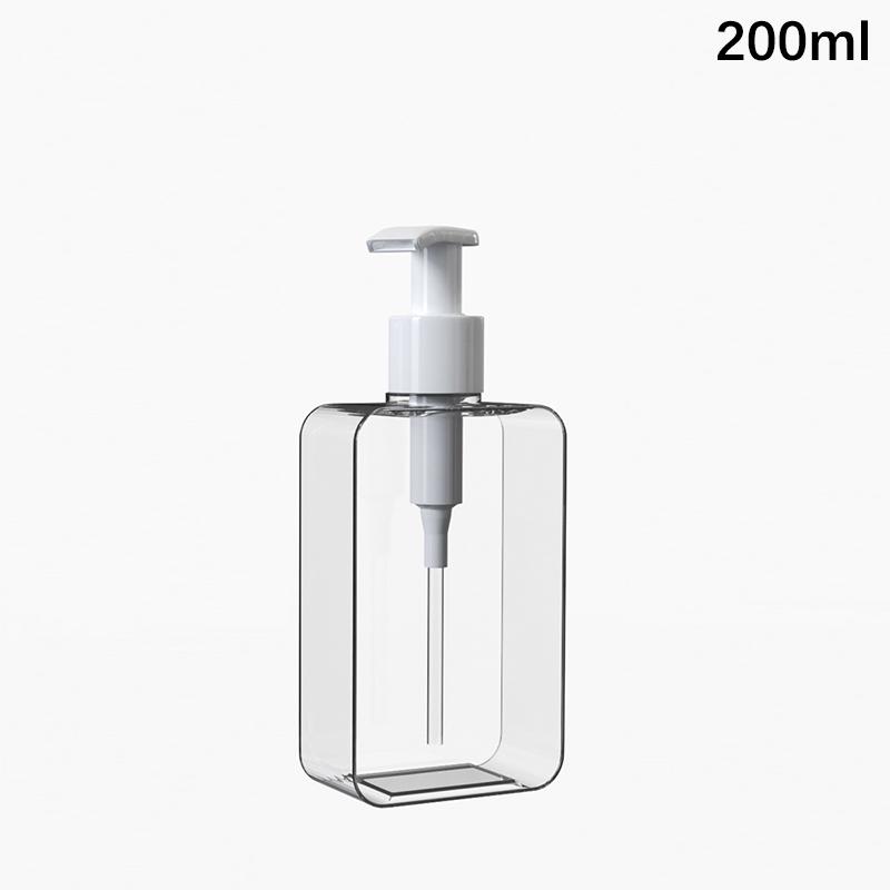 200/300Ml Square Soap Dispenser Countertop Lotion Bottle With Pump Bathroom Lotion Liquid Soap Dispenser Refillable Empty Bottle
