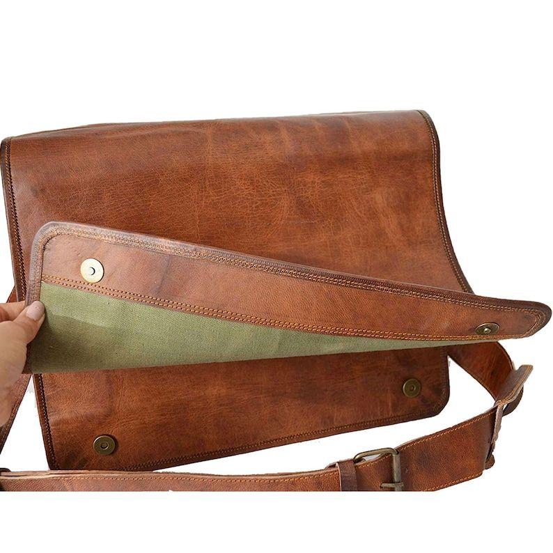 Laptop Bags for Men Leather Messenger Bags for Men, Satchel, Leather Shoulder Bag for Men, Leather College Bag, Leather School Bag