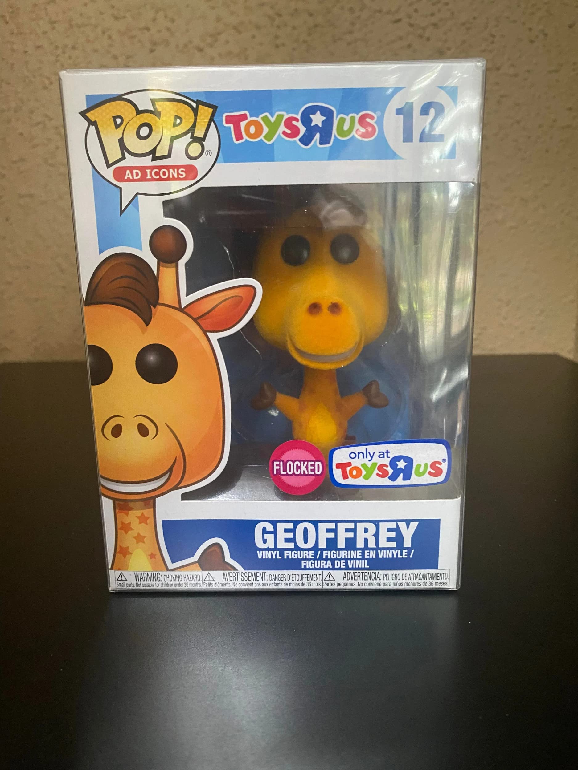 

FunKos Pop Geoffrey Giraffe Flocked Toy R US Advertising Icon Exclusive