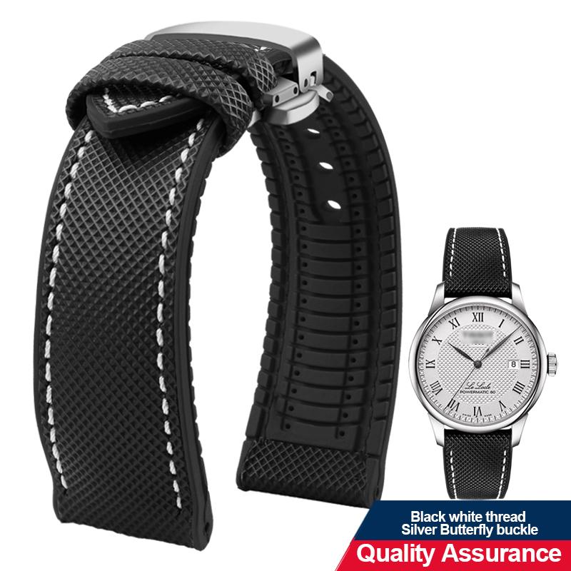 12 color high quality rubber Watchband 20 21 22 23mm 24mm for men and women watchstrap accessories Black red orange yellow Green