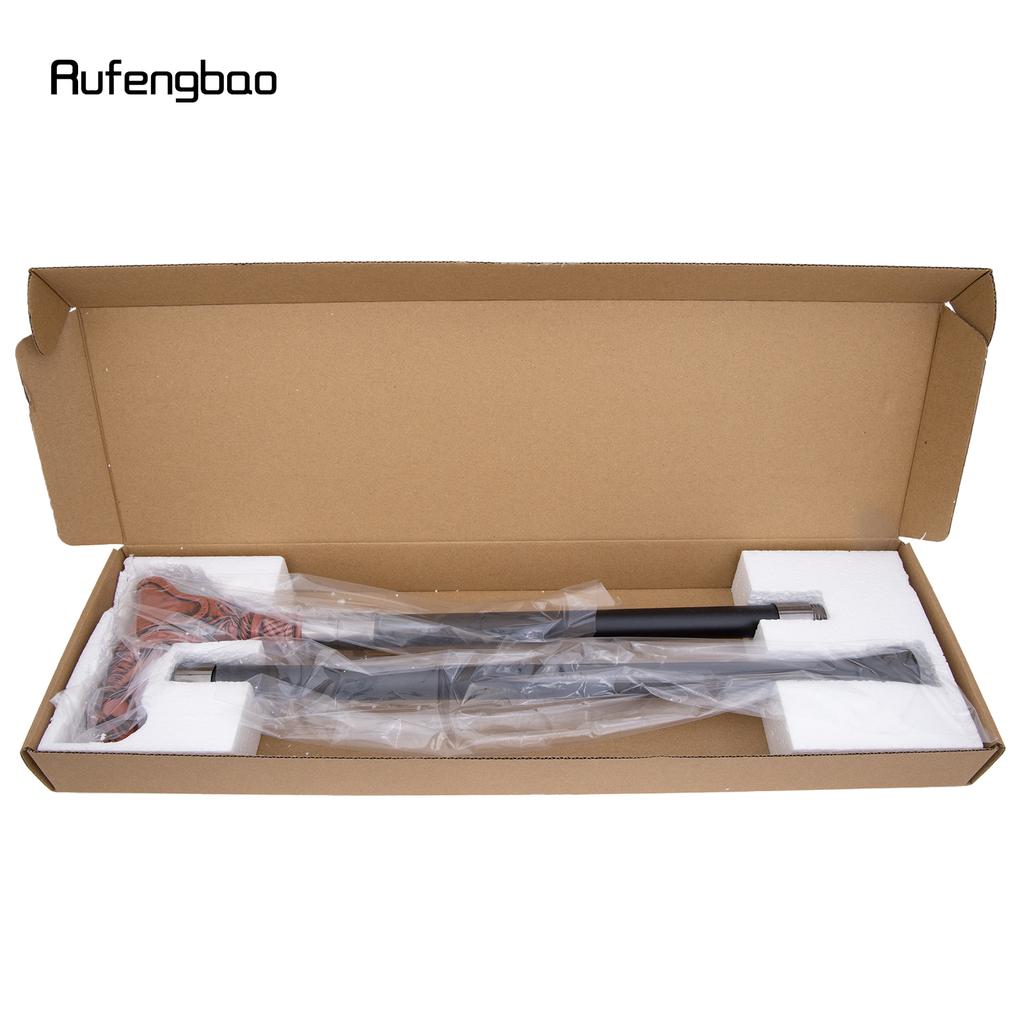 Red Resin Horse Head Animal Fashion Walking Stick Decorative Cospaly Vintage Party Fashionable Walking Cane Crosier 94cm