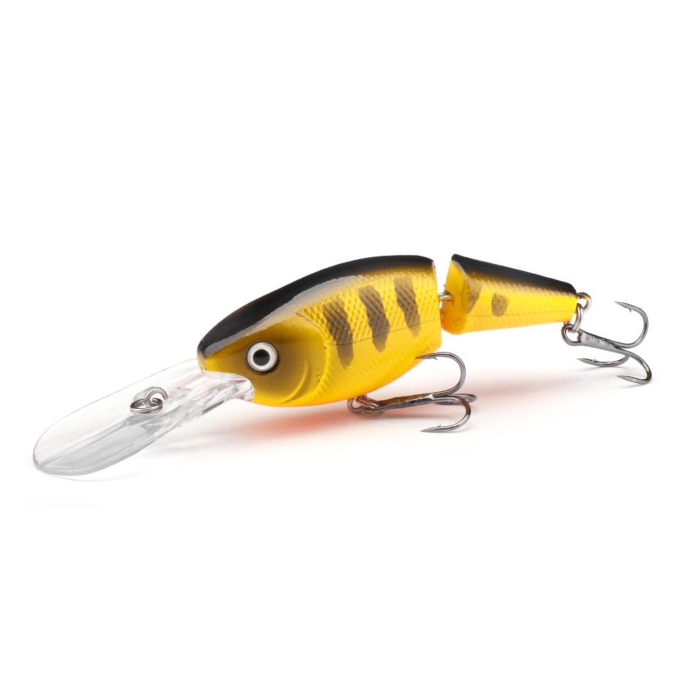 Minnow Fishing Lures 105mm 15g 2-Segment Jointed Bait Floating Wobblers For Pike Artificial Bait Crankbait Fishing Goods