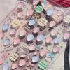 1pcs Ocean Marine Life Jellyfish Dolphin Shell Starfish Frangipani Ocean 5D Nail Art Stickers Embossed Nail Decals