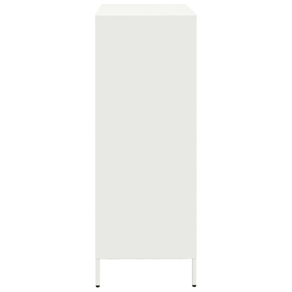 Vidaxl Szafka, Biała, 68X39X103,5 Cm, Stal