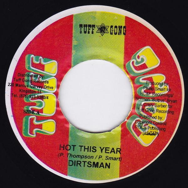 

7inch Record DIRTSMAN / BUJU BANTON - Hot This Year NONE Tuff Gong Jamaica Reggae, Ska & Dub Used