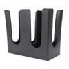 Cup and Lid Holder Plastic Straight 2 Compartments Black Paper Cup Holder Organizer for Disposable Cup Tea Shop