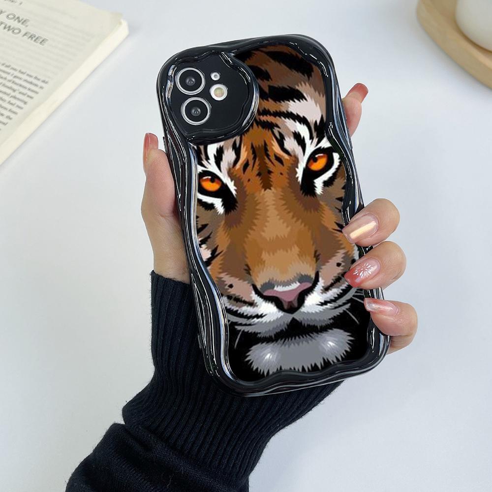 LZ30 Tiger Lion Cat Clear Soft Wave Phone Cases for Xiaomi 11 Lite Redmi Note 13 12 8 Pro 9 12C A3 Infinix Smart 8 Tecno Protection Back Cover