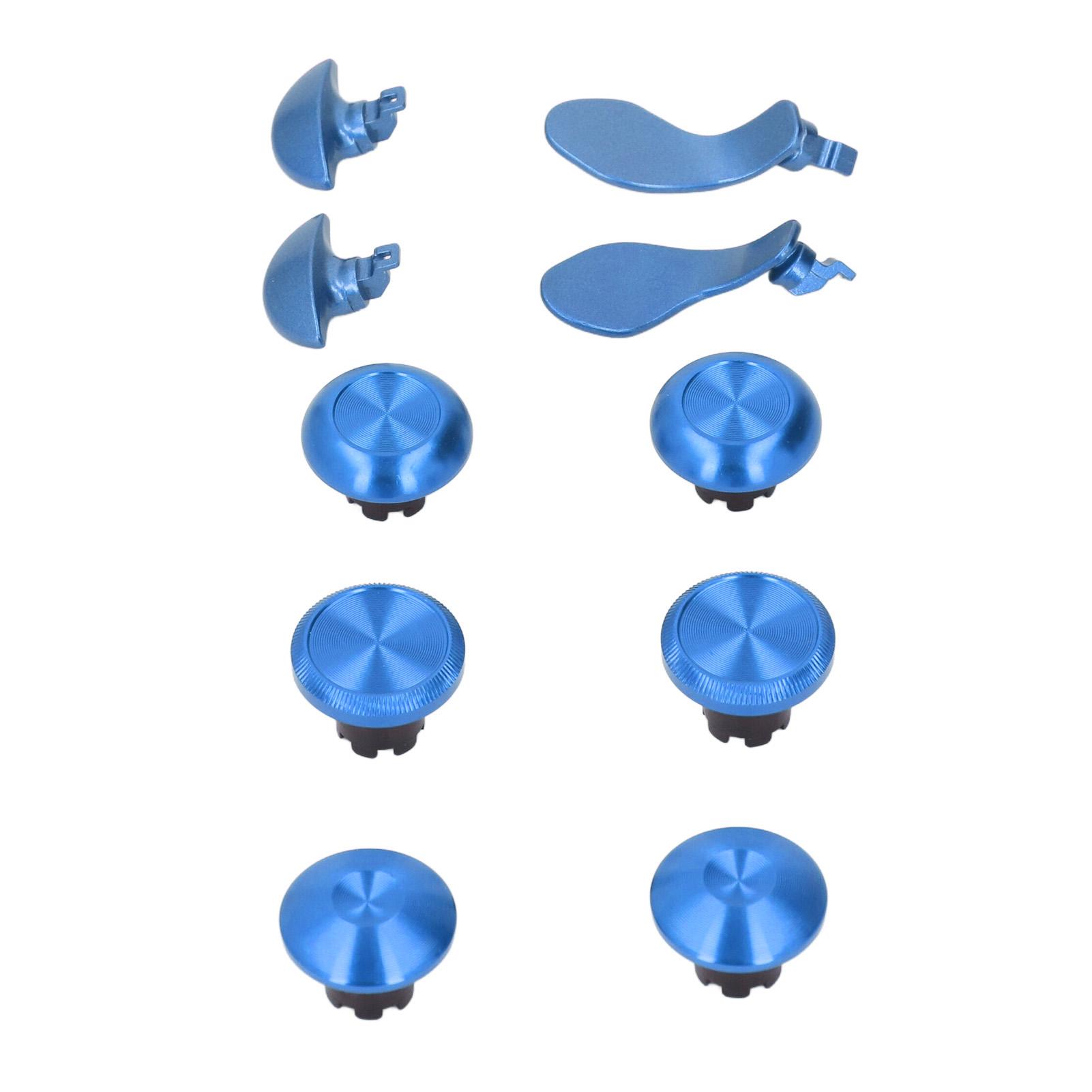 

Thumbsticks Joystick Paddles Set 6 Analog Joysticks 4 Paddles Stainless Steel Textured Grip for Wireless Controller