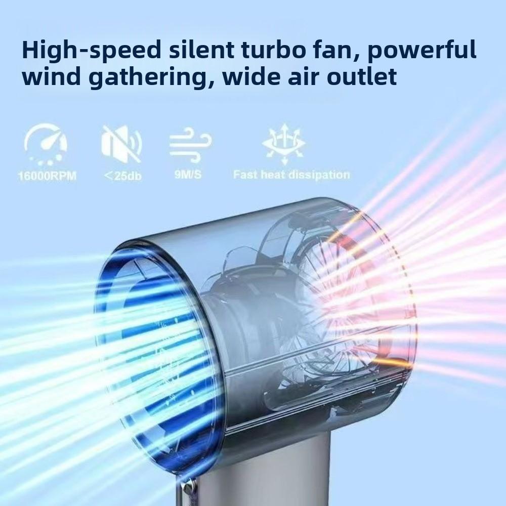 Small Mini Portable Fan LED Display USB Rechargeable Fan Cooling Pocket Fan  Outdoor