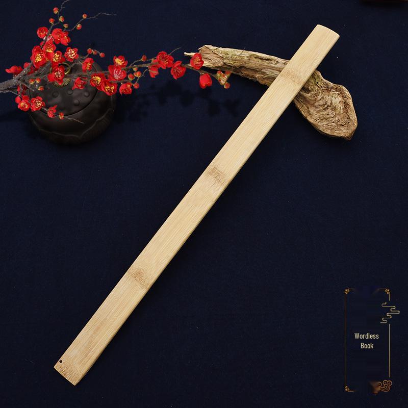 Extended Bamboo Student Ruler with Family Precepts