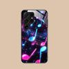 Musical Note Staff Mobile Phone Case for Samsung Galaxy S26 S25 S24 S23 S22 S21 S20 Note20 Plus FE Ultra Glass Colorful Cover