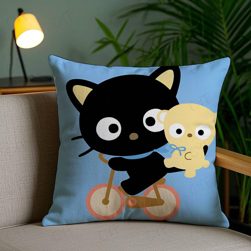 S-Sanrio C-Chococat Anime Pillow Case Safe Custom Photo Pillow, Anti-fade Brushed Fleece Cushion, Maternal & Infant Safe.