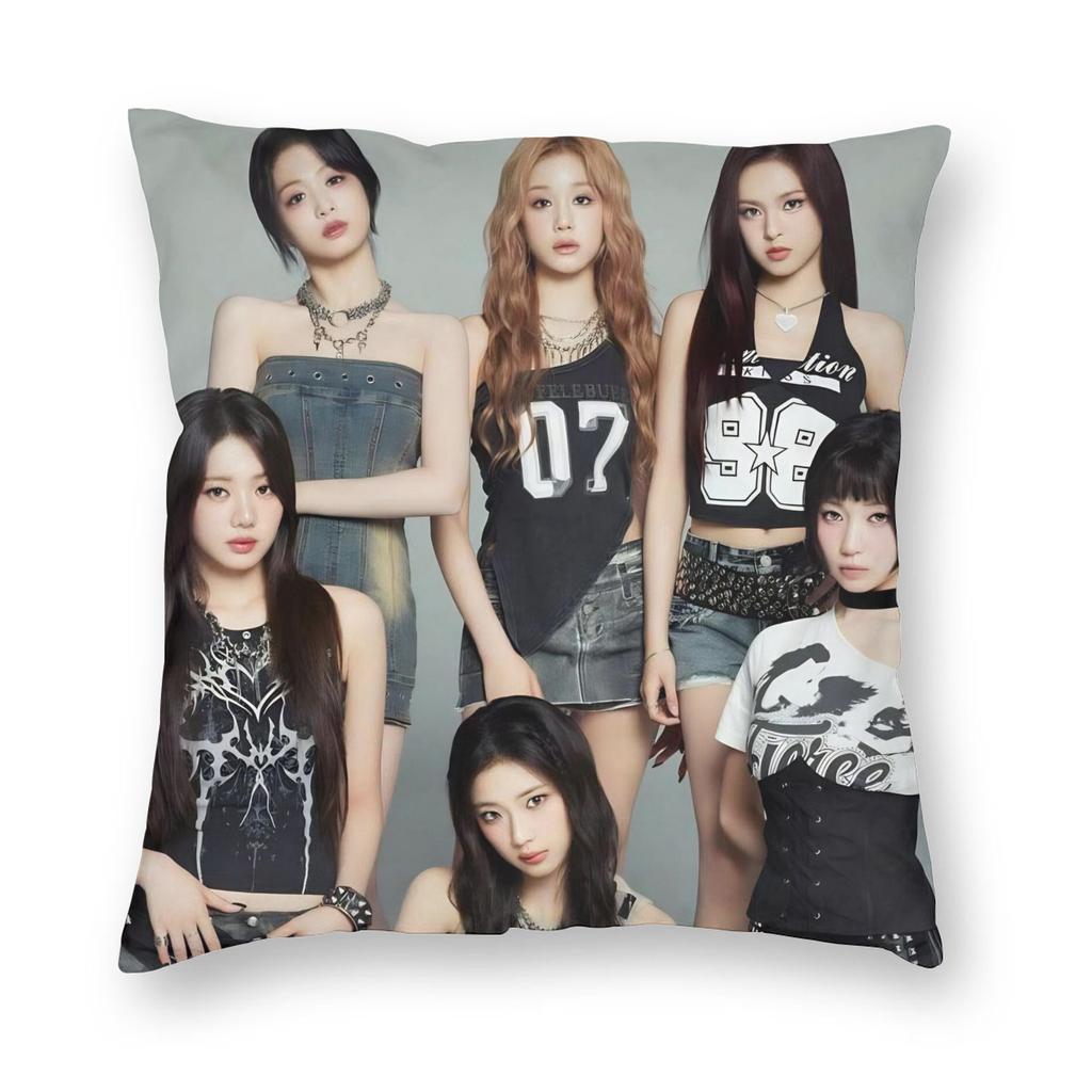 Kpop Style Babymonsters Group Pillowcase Soft Polyester Cushion Cover Decor Pillow Case Cover Home Square 18''