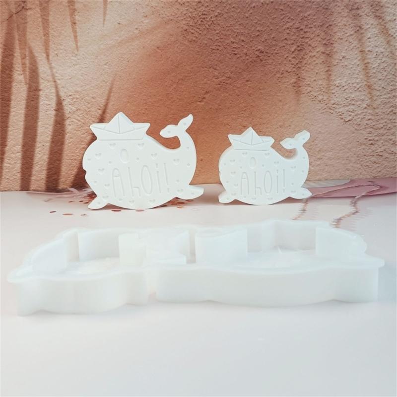 Whale Shape Silicone Candle Molds for Making Candle Soap Making Mold Sea Animal Silicone Candle Molds for Epoxy Resin