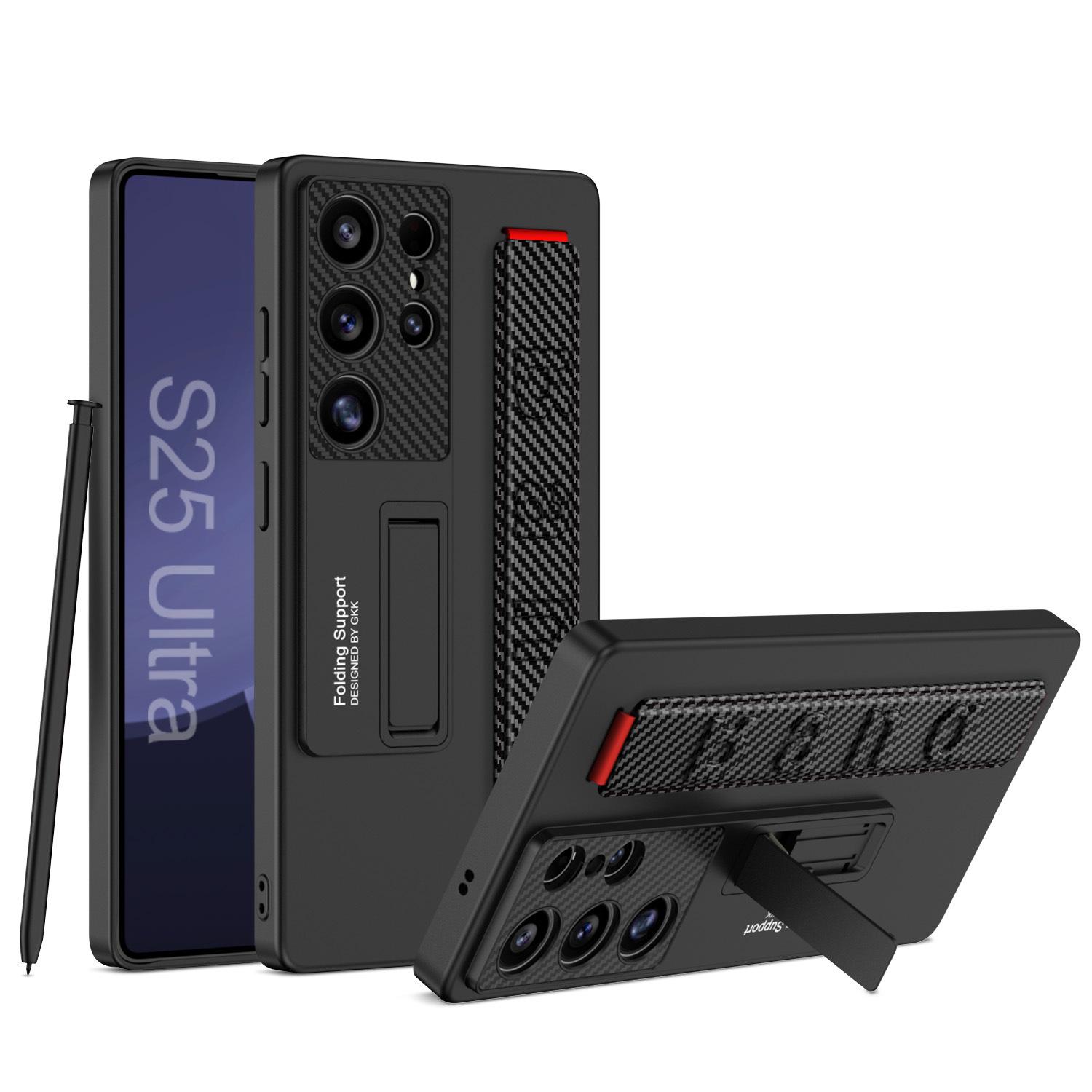 

Samsung S25 Ultra Slim Case with Stand, Drop-proof & Wrist Strap for S25 Plus S25 Ultra Shell Only