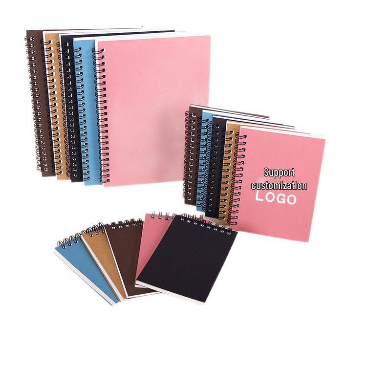 Custom Retro Kraft Paper Spiral Notebook with Logo Printing