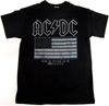 AC/DC Back In Black T-shirt ACDC Flag 1980 US Tour Tee Hard Rock Adult Men's New Unisex T-Shirt