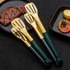 Stainless Steel Food Tongs Reusable BBQ Grilling Tong Steak Salad Bread Buffet Non-Stick Clip Cooking Clamp Kitchen Accessories