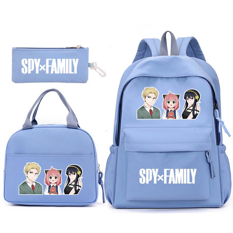 School Season Spy Playhouse Printed Backpack Pencil Bag Shoulder Bag Leisure Primary And Secondary School Students Schoolbag