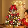 50cm Christmas Tree Set Christmas Decor With Lights Desktop Mini Christmas Tree Ornaments New Year Party Decoration Gift Navidad