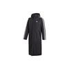 Adidas Long Insulated Coat With Side Slit And Printed Logo Men Outerwear Black GF0000