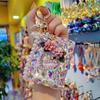 Square Shape Keyring Mirror With Stylish Design For Couples And Friends Gift