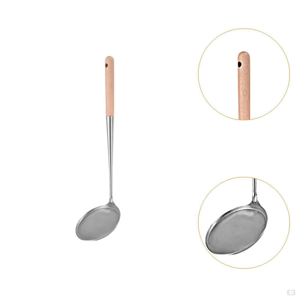 Cake Frying Spoon Kitchen Cooking Utensil Anti-scald Handle Easy to Use Rosette Maker Ladle