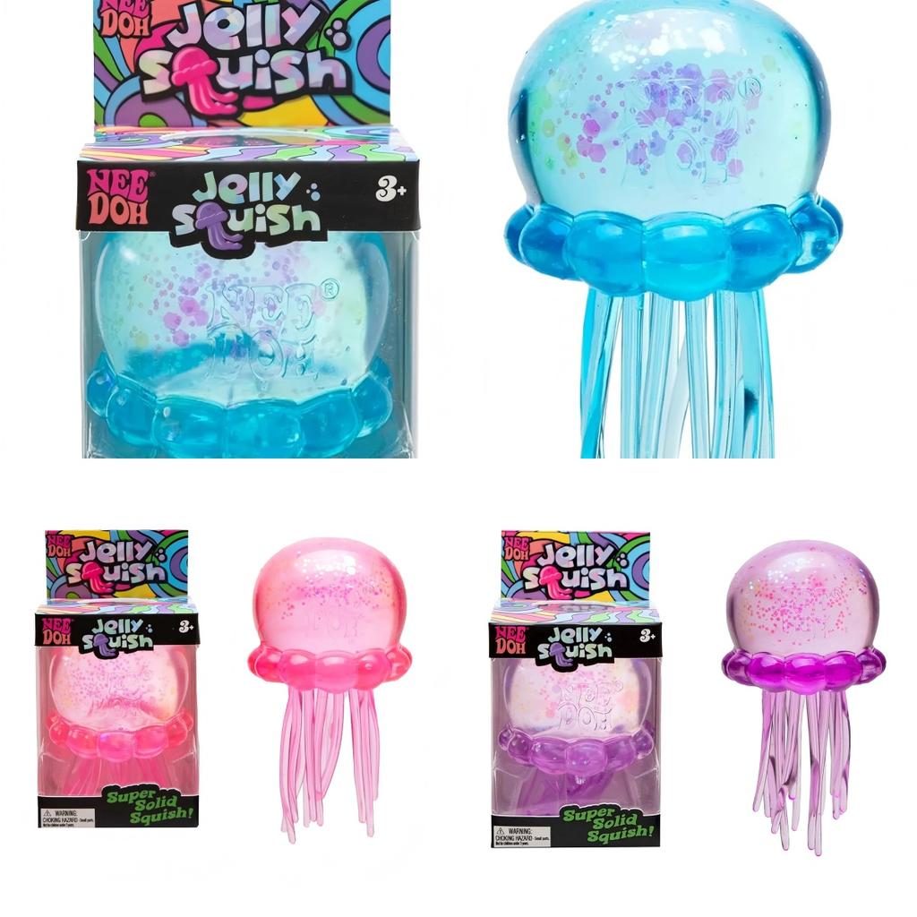 Διαφανές Ζελέ Μέδουσα Squishy Παιχνίδι Σούπερ Μαλακό TPR Μπάλα Στρες για Στύψιμο Αισθητηριακό Fidget Παιχνίδι για Ανακούφιση Άγχους