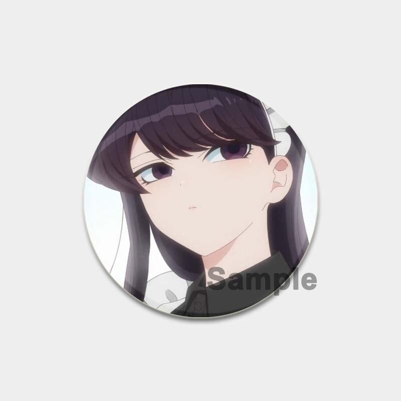 58MM Anime Komi Can T Communicate Lapel Pin Cartoon Cosplay Badge Creative Gifts Gujian Classmates Brooches Cute Pins for Backpacks