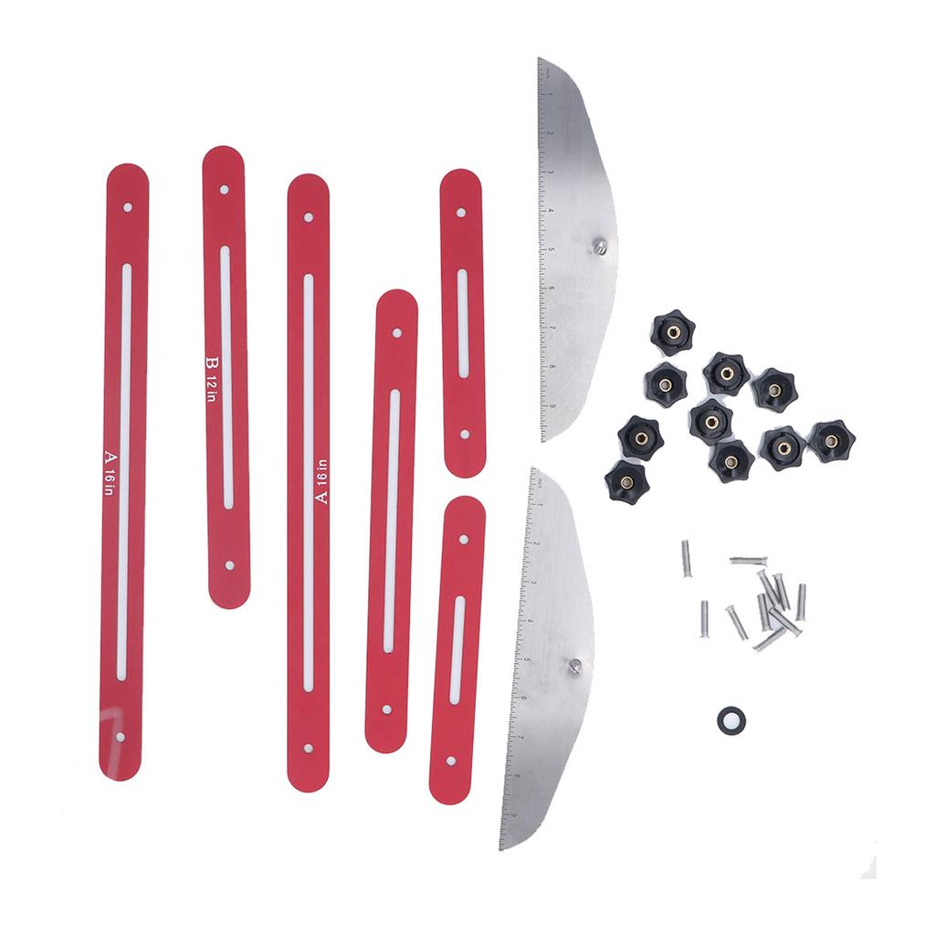 Stair Tread Template Tool Multifunctional Folding Stair Tread Gauge Stair Measuring Ruler