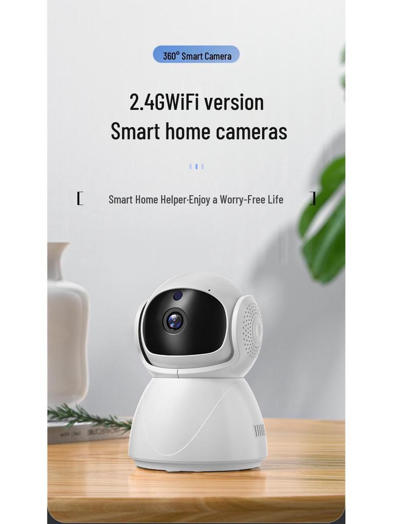 360° WiFi/4G Home Surveillance Camera with Two-Way Audio & Mobile Remote Control