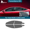 Pour Tesla Model 3 Model3 Film Solaire pour Vitre Latérale de Voiture 2018      2024 Accessoires Protecteur UV Teinte d'Été