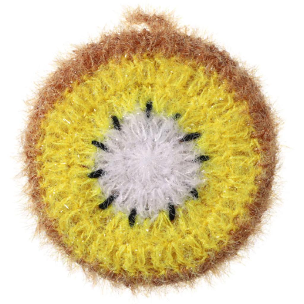 Kitchen Dishwashing Cleaning Cloth Fruit Shape Dish Scrubber Non Scratch Kitchen Dish Scrubber for Cleaning Bathroom Floors New